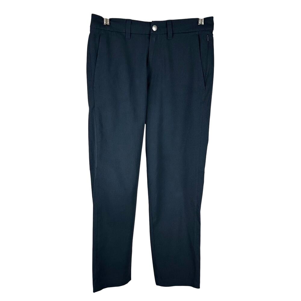 Lululemon Commission Slim Fit Pants Ventlight Navy Blue Size 30x26 EUC Ripstop